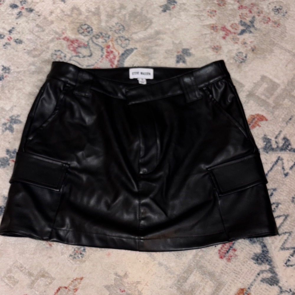 Steve Madden Sleek Black Mini Skirt